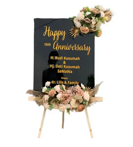 Papan Bunga Akrilik Ulak Lebar