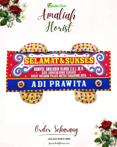 Papan Bunga Ucapan Selamat Ulak Lebar